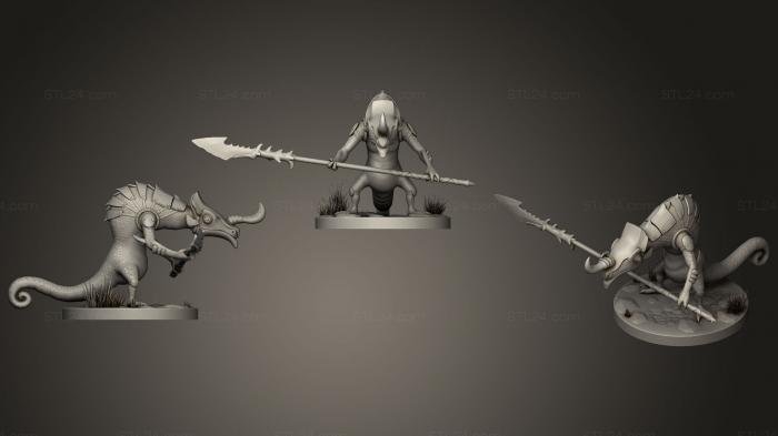 Figurines simple (Fan art Lizalfos from The Legend of Zelda, STKPR_1414) 3D models for cnc